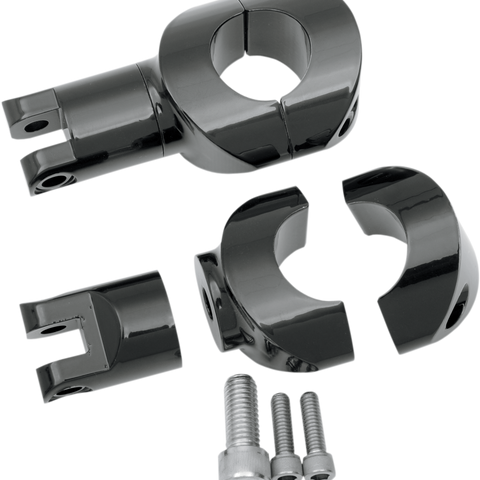 DRAG SPECIALTIES Big Buffalo Footpeg Mount - Black Big Buffalo Footpeg Mounts - Team Dream Rides