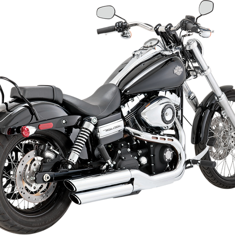 VANCE & HINES Twin Slash Mufflers - Chrome 3