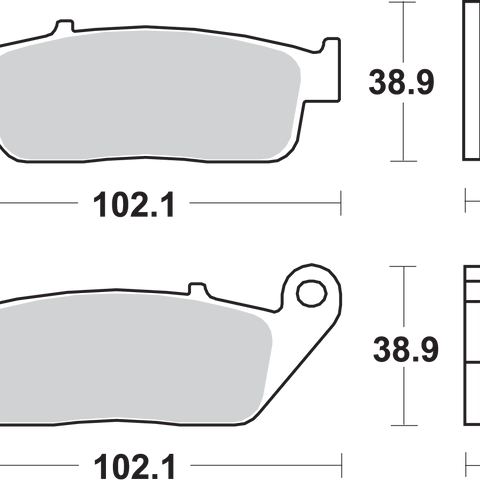 SBS HS Brake Pads - 627HS HS Street Excel Sintered Front Brake Pads - Team Dream Rides