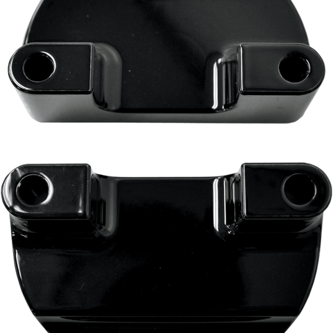 DRAG SPECIALTIES Fender-To-Fork Adapters - Gloss Black Fender to Fork Adapter for 21