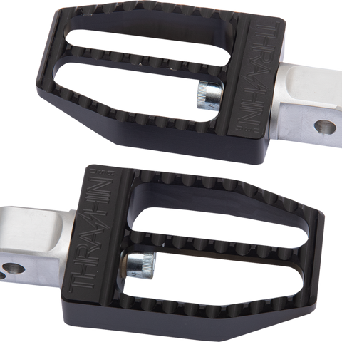 THRASHIN SUPPLY CO. Rear Militant Footpegs - Black - Softail Militant Footpeg - Team Dream Rides