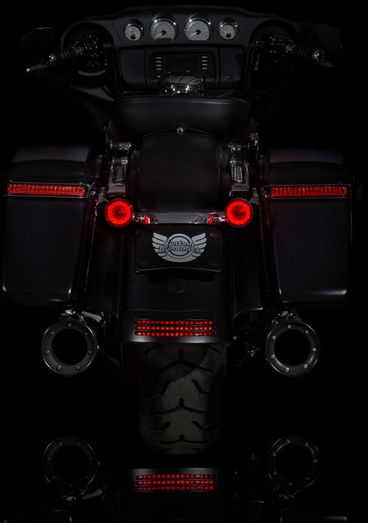 CUSTOM DYNAMICS Rear Turn Signal Insert - JAE Bases - Red ProBEAM® Red LED Turn Signals with Red Lenses - Team Dream Rides