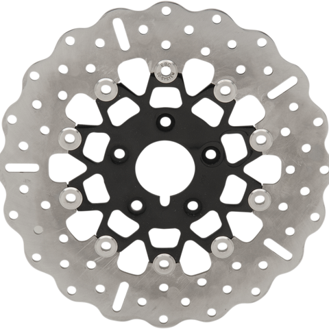 EBC Brake Rotor - Black Carrier - FSD026CBLK FSD Series Stainless Steel Front Brake Rotor for Big Twins - Team Dream Rides