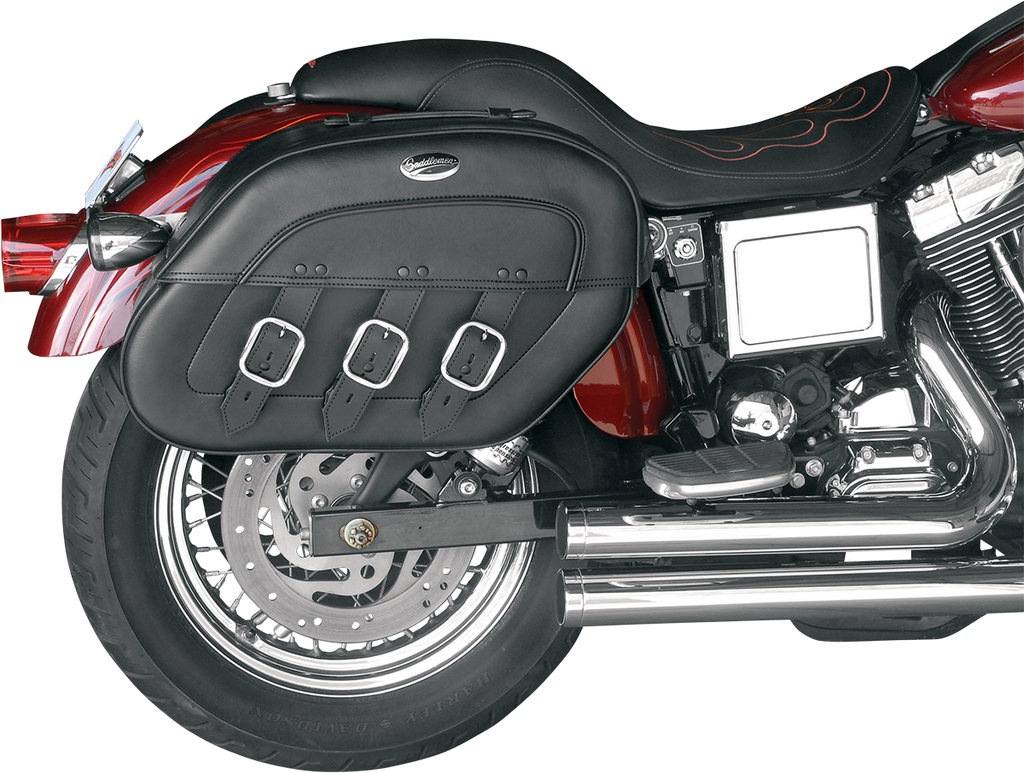 SADDLEMEN Drifter Rigid Slant Saddlebag S4 Drifter Rigid-Mount Quick-Detach Slant Saddlebags - Team Dream Rides