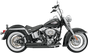 BASSANI XHAUST FireSweep Exhaust - Black - Softail FireSweep Series Exhaust System - Team Dream Rides
