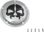 DRAG SPECIALTIES Split Skull Derby Cover - Chrome - 5-Hole Split Skull Derby Cover - Team Dream Rides