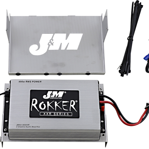 J & M 400W 2-Channel Amp Kit - 06-13 Street Glide/Ultra ROKKER® XXR 400W 2-CH Amplifier Kit - Team Dream Rides