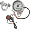 DRAG SPECIALTIES 2.4" MPH Programmable Mini Electronic Speedometer with Odometer/Tripmeter - Polished - White Face Programmable Mini Electronic Speedometer with Odometer/Tripmeter - Team Dream Rides