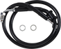 DRAG SPECIALTIES Brake Line - +4" - Black - '18-'20 Softail Extended Length Stainless Steel Brake Line - Team Dream Rides