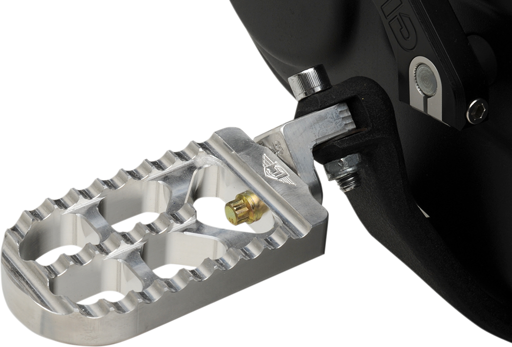 JOKER MACHINE Serrated Long Peg - Raw - XL Adjustable Serrated Billet Footpegs - Team Dream Rides