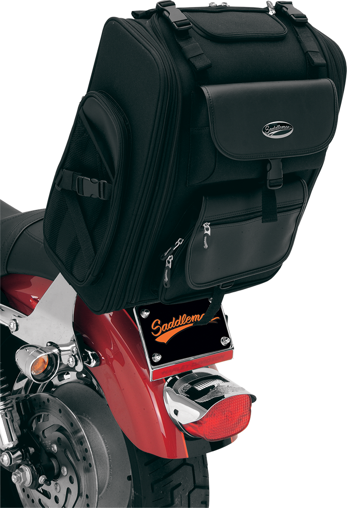 SADDLEMEN S2200E Expandable Sissy Bar Bag S2200E Expandable Sissy Bar Bag - Team Dream Rides