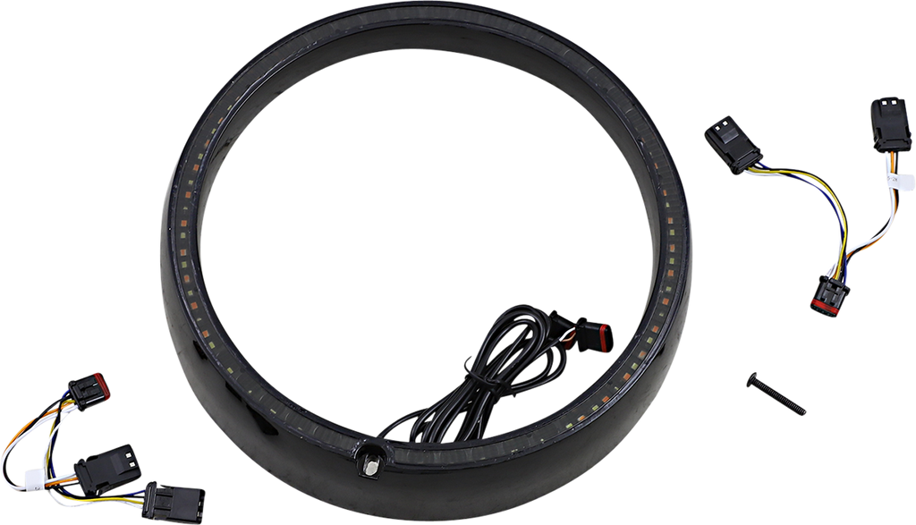 CUSTOM DYNAMICS Standard Trim Ring - Black ProBEAM® Turn Signal Ring Trim - Team Dream Rides