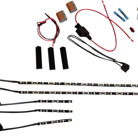 CUSTOM DYNAMICS Low-Profile LED Accent Lights - 72-LED - White Magicflex®2 LED Engine Kit - Team Dream Rides