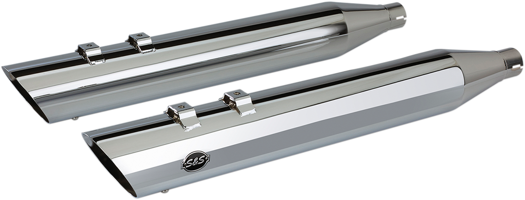 S&S CYCLE Slash Cut Mufflers - Chrome Slash Cut Slip-On Mufflers - Team Dream Rides