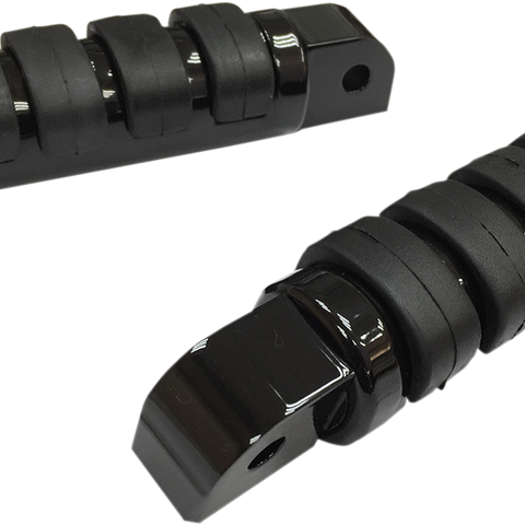 DRAG SPECIALTIES Passenger Soft-Ride Black Foot Pegs - Softail Foot Pegs - Team Dream Rides