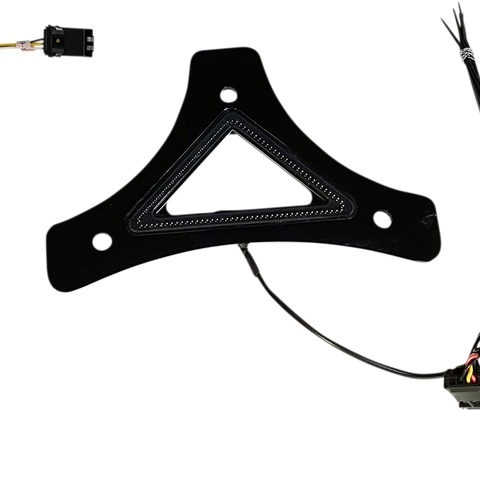 CUSTOM DYNAMICS LED Backrest Light - Run/Brake - Black Universal Dual Intensity Run & Brake LED Backrest Light - Team Dream Rides