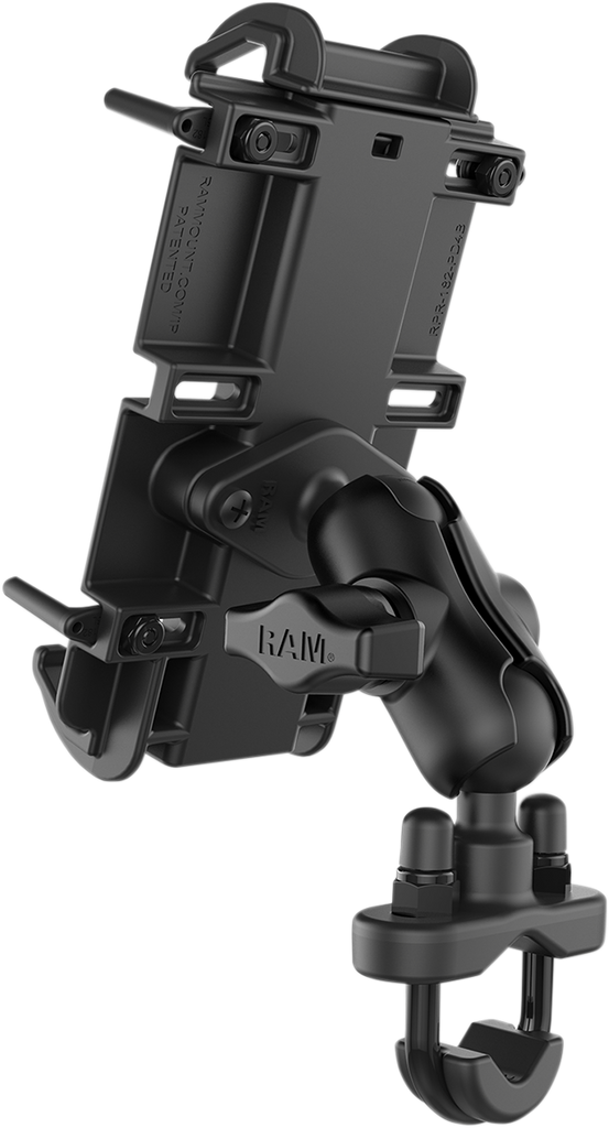 RAM MOUNT XL Quick Grip™ Phone Mount w/ U-Bolt Base Quick Grip Phone Mount with U-Bolt Base - Team Dream Rides