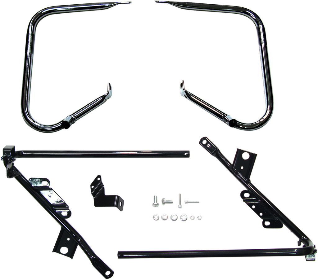 DRAG SPECIALTIES Saddlebag Support Brackets - Black - 09-13FLT Saddlebag Supports - Team Dream Rides