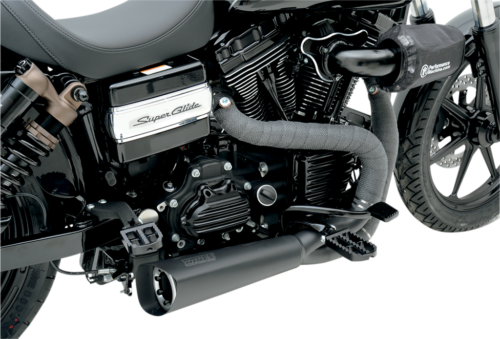 DRAG SPECIALTIES Exhaust Wrap with Tie - Black - 2"x25' Exhaust Heat Wrap Kit - Team Dream Rides