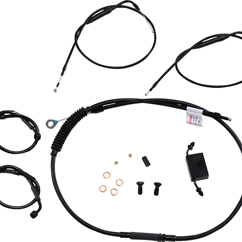 BURLY BRAND Extended Handlebar Cable And Brake Line Kit For Sportsters With ABS And Clubman Handlebars Extended Handlebar Cable and Brake Line Kit for Sportsters with ABS - Team Dream Rides