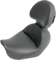 SADDLEMEN Heels Down Seat - Backrest - Dyna Heels Down Solo Seat - Team Dream Rides