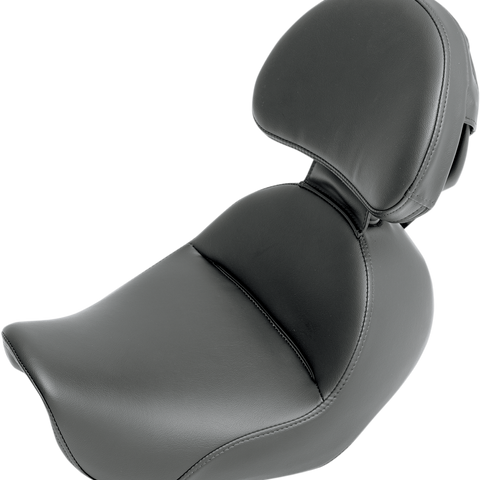 SADDLEMEN Heels Down Seat - Backrest - Dyna Heels Down Solo Seat - Team Dream Rides