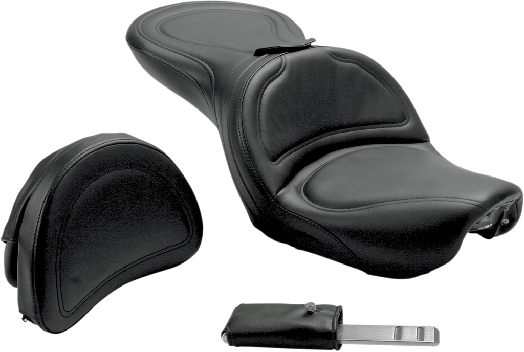 SADDLEMEN Explorer Seat - Backrest - FXD '04-'05 Explorer 2-Up Seat - Team Dream Rides