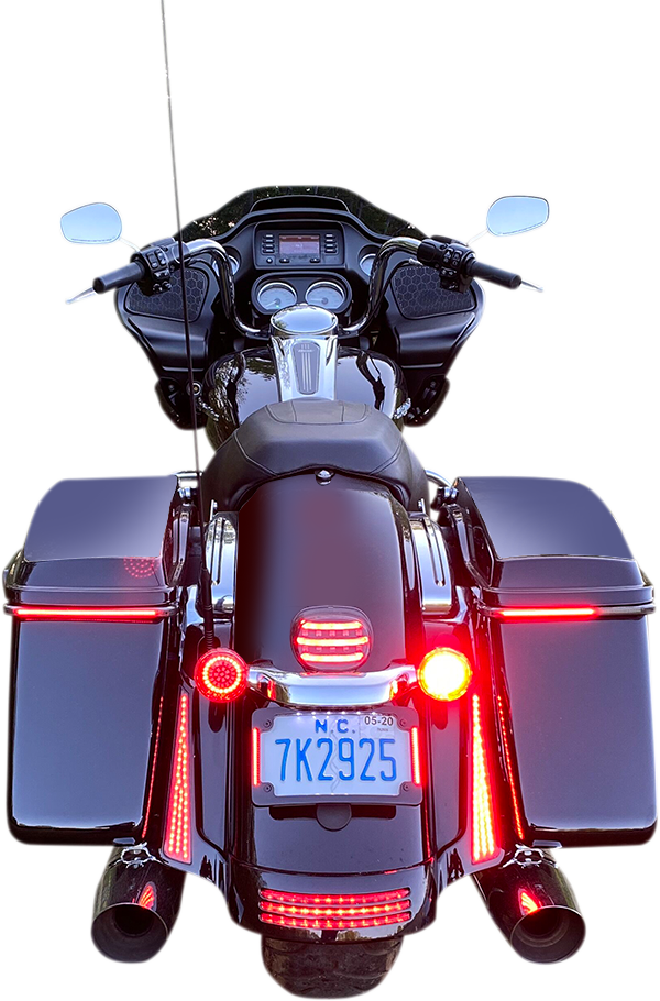 CUSTOM DYNAMICS LED Rear Turn Signal Insert - Red - 1157 Genesis® 4 Red Ring LED Turn Signal Inserts - Team Dream Rides