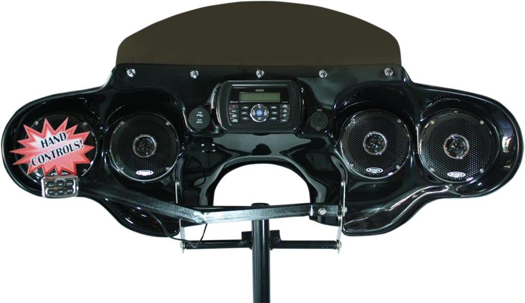 HOPPE INDUSTRIES Quadzilla Fairing - Handlebar Control - FLSTN Quadzilla Fairing with Stereo Receiver - Team Dream Rides