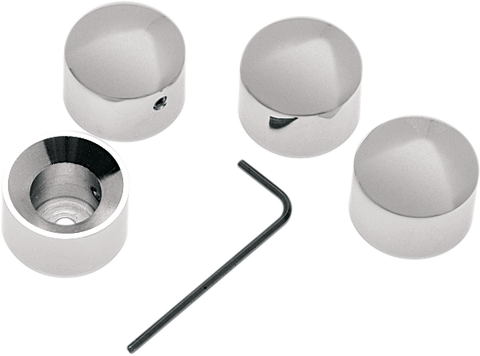 DRAG SPECIALTIES Head/Bolt Covers 86-17 Big Twin Chrome Die-Cast Headbolt Cover - Team Dream Rides