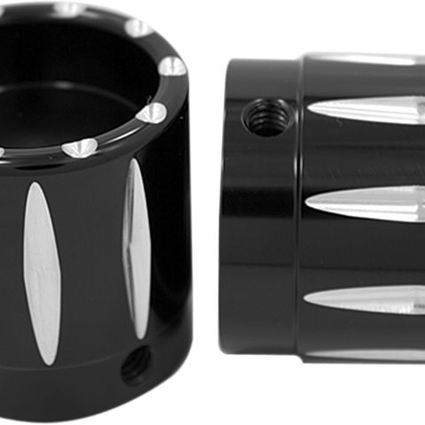 AVON GRIPS Axle Cap - Black - Anodized - Rival - 1