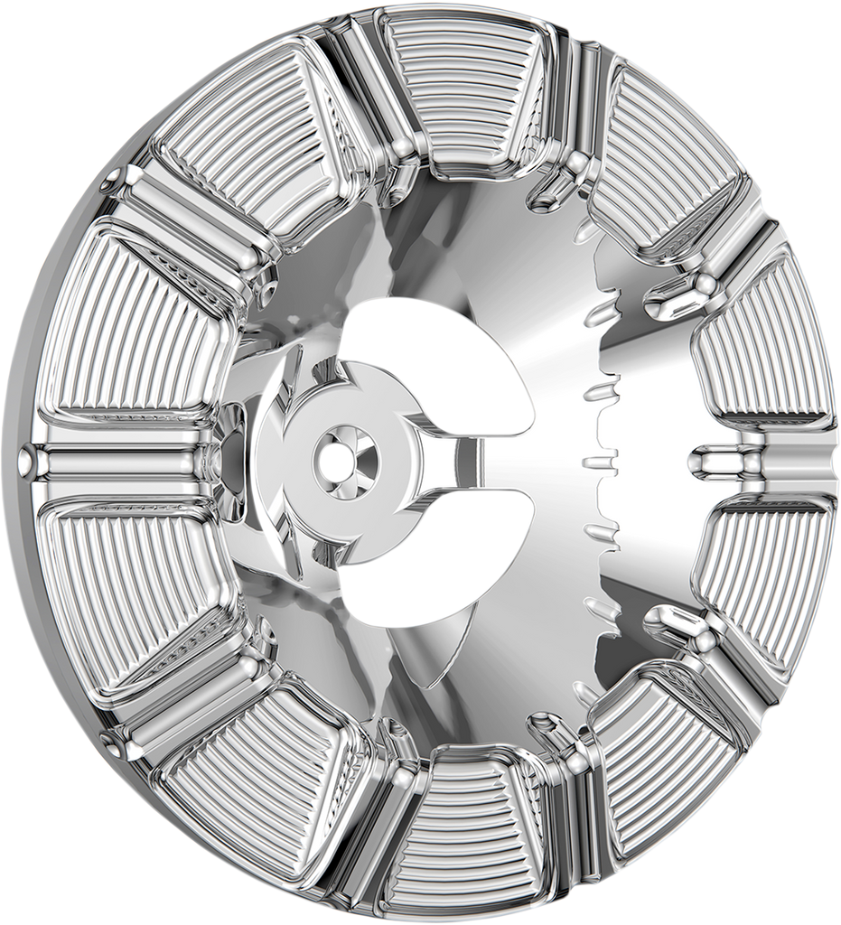 ARLEN NESS Velocity Cover - 10 Gauge - Chrome Velocity Air Cleaner Cover - Team Dream Rides