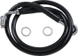 DRAG SPECIALTIES Brake Line - +6" - Black - '18-'20 Softail Extended Length Stainless Steel Brake Line - Team Dream Rides