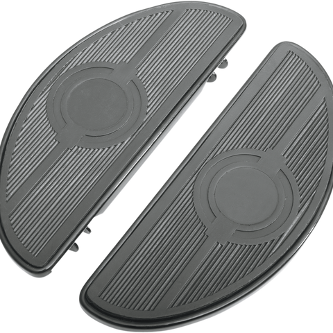 DRAG SPECIALTIES FOOT BRD MN BLK80-17 RGD Vintage Half-moon Style Floorboards - Team Dream Rides