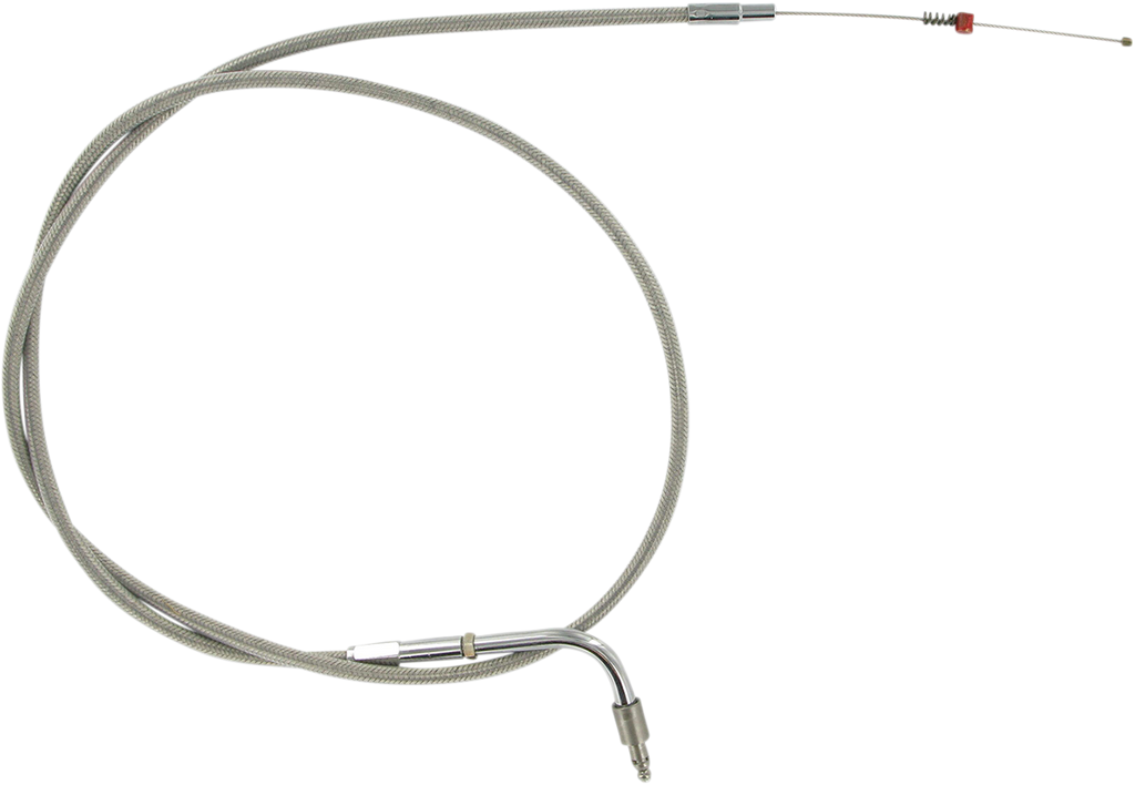 BARNETT Extended 6" Stainless Steel Idle Cable for '96 - '00 FXSTS Stainless Steel Throttle/Idle Cable - Team Dream Rides