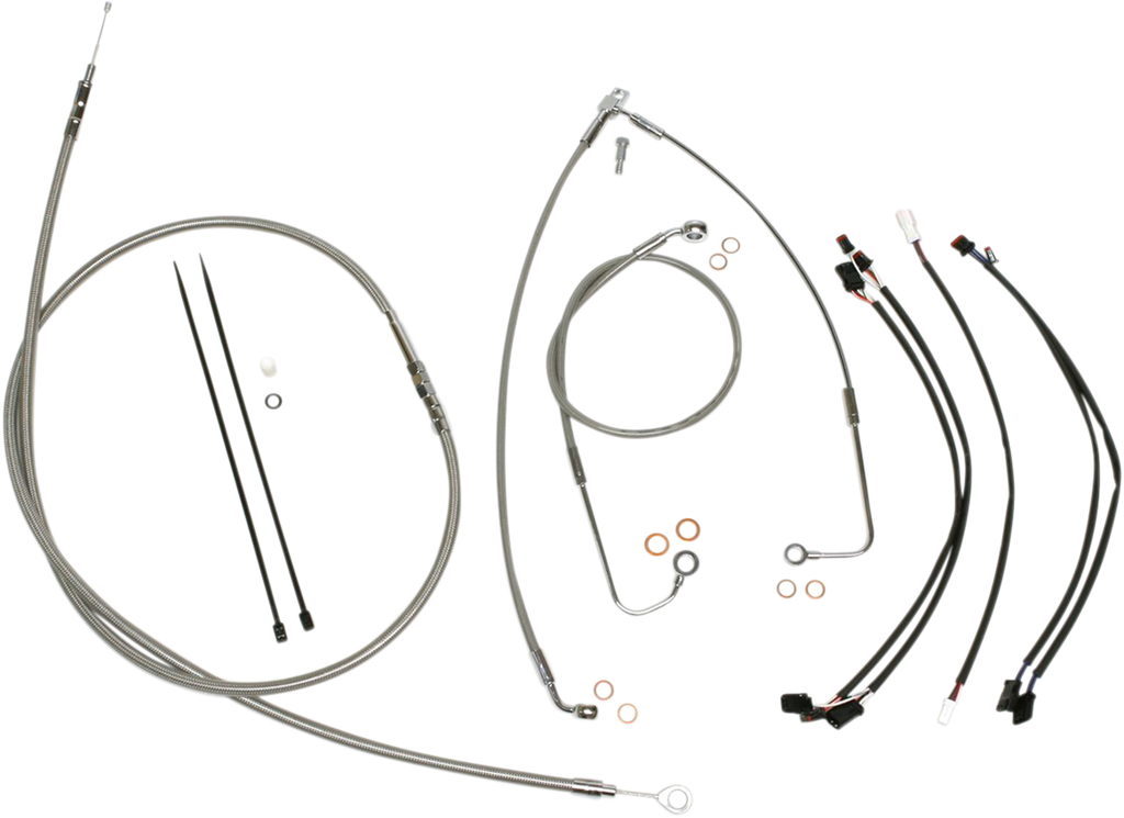 MAGNUM Stainless Steel XR Control Cable Kit XR Handlebar Installation Kit - Team Dream Rides