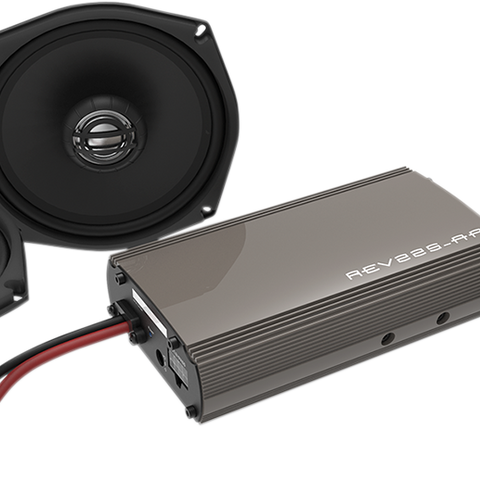 HOGTUNES Front Speaker Kit - 225-Watt Amp 225-Watt Amp/Front Speaker Kit - Team Dream Rides