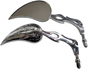 RIVCO PRODUCTS Flame Billet Mirror Flame Billet Mirrors - Team Dream Rides