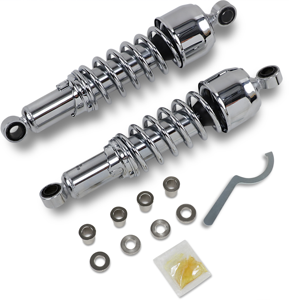 DRAG SHOCKS Replacement Shock Absorbers - Chrome - 12.5" Replacement Shock Absorber — 12.50" - Team Dream Rides