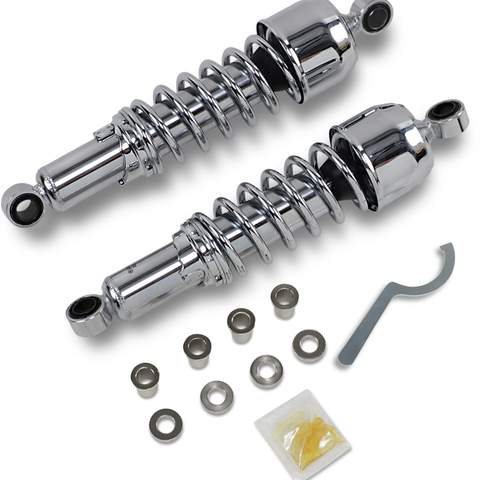 DRAG SHOCKS Replacement Shock Absorbers - Chrome - 12.5