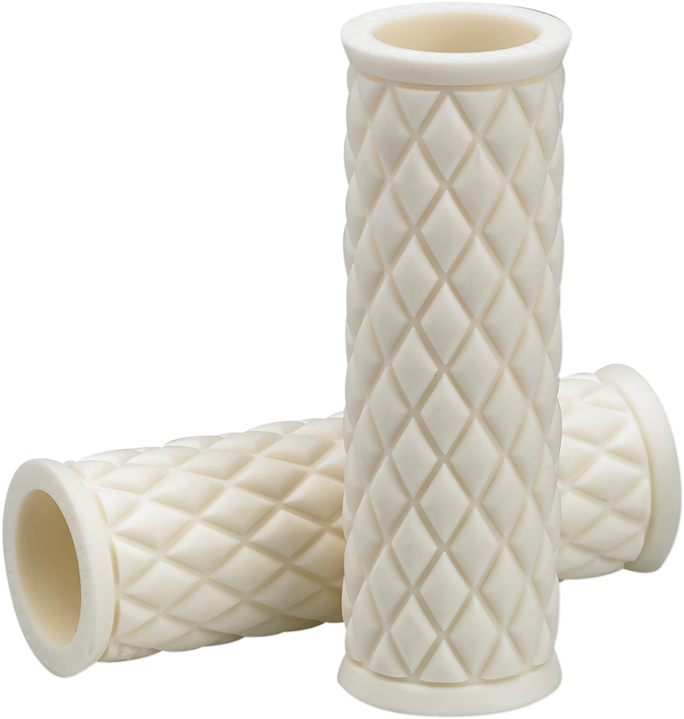 BILTWELL White Alumicore Replacement Grips Alumicore Grips - Team Dream Rides