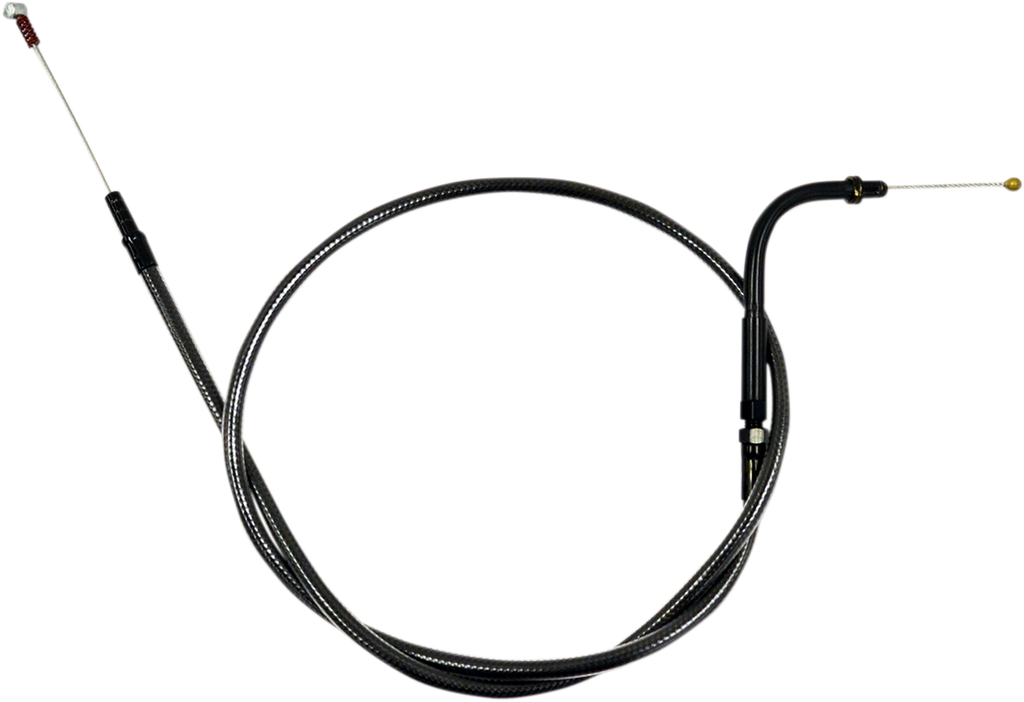 LA CHOPPERS Midnight 15" - 17" Idle Cable for '07 - '19 XL Midnight Braided Handlebar Idle Cable - Team Dream Rides