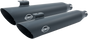S&S CYCLE Slash Cut Mufflers - Black Slash Cut Slip-On Mufflers - Team Dream Rides