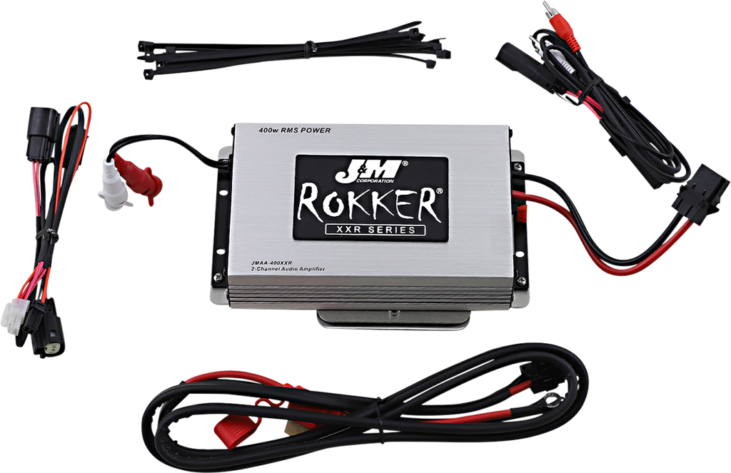 J & M 400W 2-Channel Amp Kit - 15-20 Roadglide Fairing ROKKER® XXR 400W 2-CH Amplifier Kit - Team Dream Rides