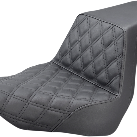 SADDLEMEN Step Up Seat - Driver's Lattice Stitched Step Up Seat — Front Lattice Stitch - Team Dream Rides