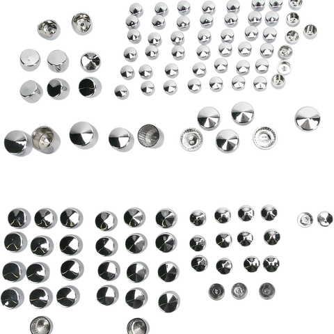 DRAG SPECIALTIES Covers Bolt Chrome Bolt Cover Standard Kit - Team Dream Rides