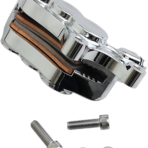 ARLEN NESS 6-Piston Caliper - Front Right - Chrome - 11.8