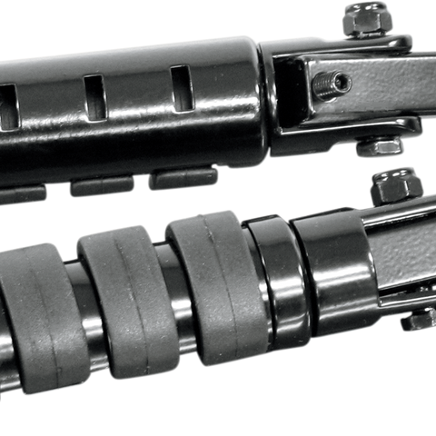 RIVCO PRODUCTS Adjustable Highway Mount Peg - Black Anti-Vibration Folding Highway Pegs - Team Dream Rides