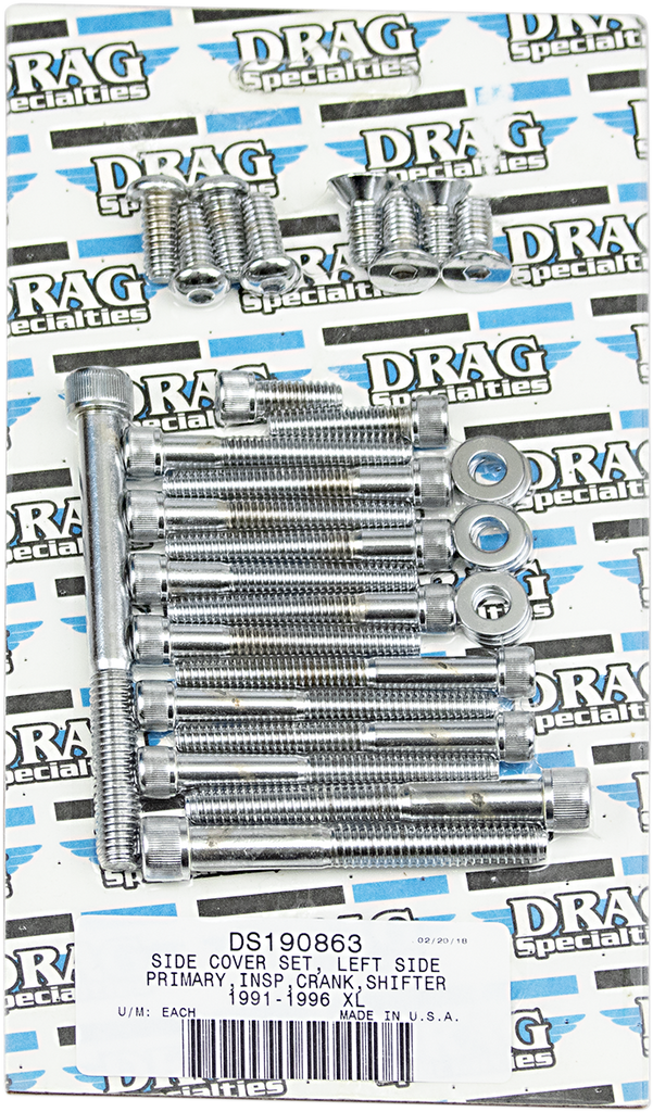 DRAG SPECIALTIES Side Cover Set 91-03 XL Bolt Set - Team Dream Rides