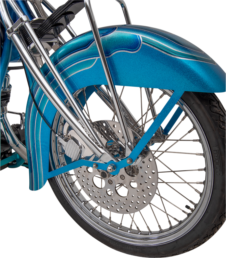 DRAG SPECIALTIES Drilled Brake Rotor - Front - 11.5" - Harley-Davidson Polished Stainless Steel Drilled Brake Rotor - Team Dream Rides